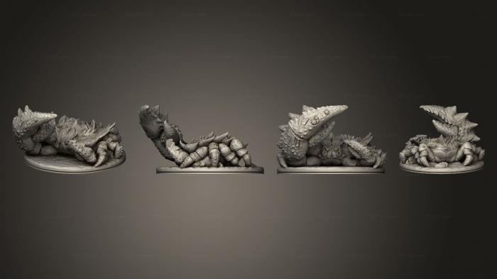 Animal figurines (Dire Crab Based 001, STKJ_2765) 3D models for cnc