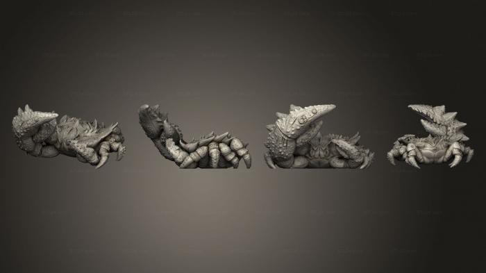 Animal figurines (Dire Crab Based 002, STKJ_2766) 3D models for cnc