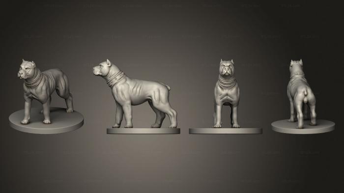 Статуэтки животных (Собака 01, STKJ_2769) 3D модель для ЧПУ станка