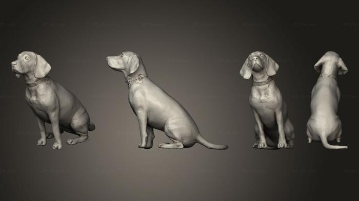 Animal figurines (dog 04, STKJ_2772) 3D models for cnc