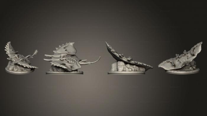 Статуэтки животных (Дельфин Сингл 004, STKJ_2781) 3D модель для ЧПУ станка