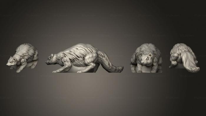 Статуэтки животных (Поза Тени Дункана 1 002, STKJ_2789) 3D модель для ЧПУ станка