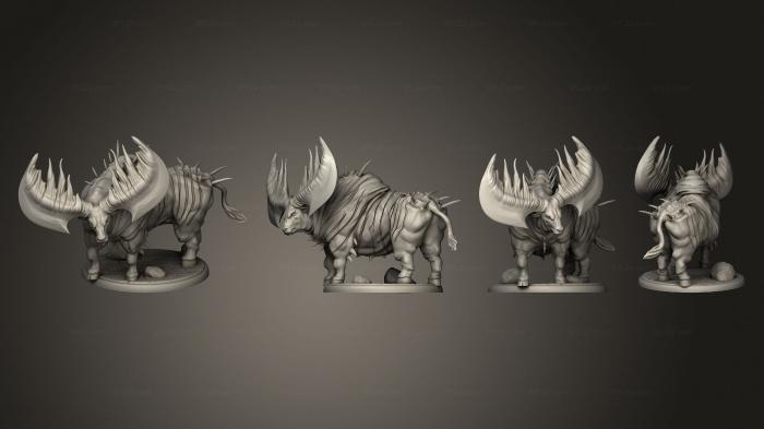 Animal figurines (Epic Bull Large, STKJ_2793) 3D models for cnc
