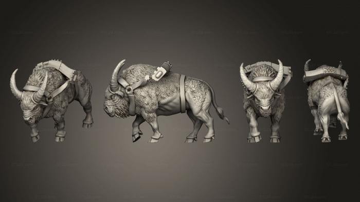 Animal figurines (Fortress Beast R, STKJ_2813) 3D models for cnc
