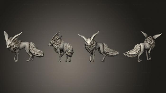 Animal figurines (Fox, STKJ_2816) 3D models for cnc