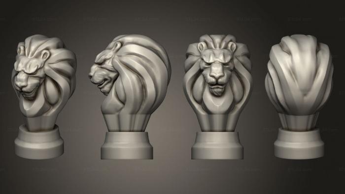 Animal figurines (Game of Thrones House Markers Of Lannister, STKJ_2822) 3D models for cnc