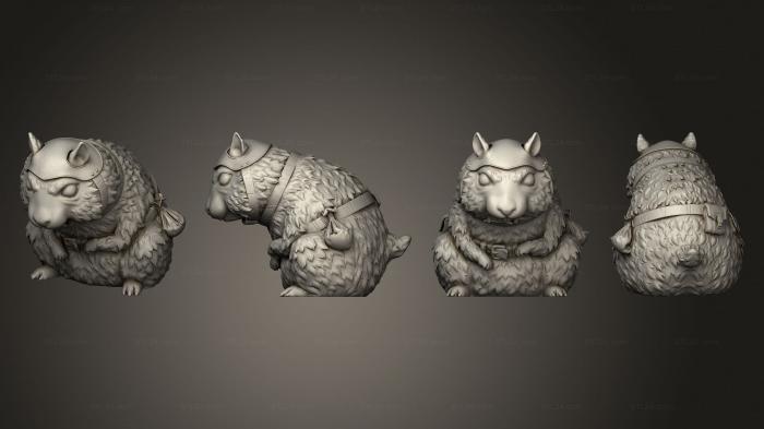 Animal figurines (Giant Hamster, STKJ_2827) 3D models for cnc