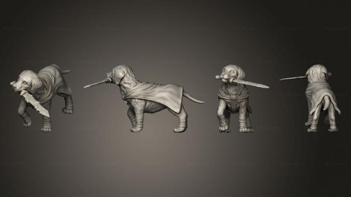 Статуэтки животных (Поза хекксблейда 1 01 Рот Лезвия, STKJ_2879) 3D модель для ЧПУ станка