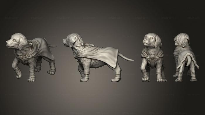 Animal figurines (Hecks Hecksblade Pose 1 01 Bone Back, STKJ_2880) 3D models for cnc
