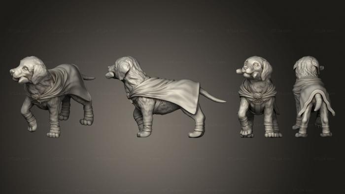 Статуэтки животных (Поза хекксблэйда 1 01 Костяной Рот, STKJ_2881) 3D модель для ЧПУ станка