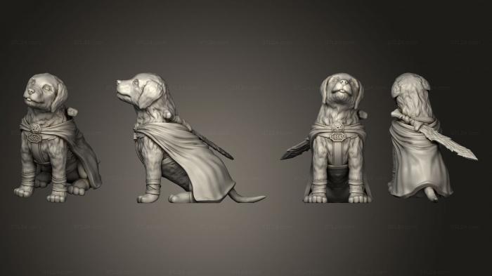 Статуэтки животных (Поза хекксблейда 2 02 Лезвие Назад, STKJ_2882) 3D модель для ЧПУ станка