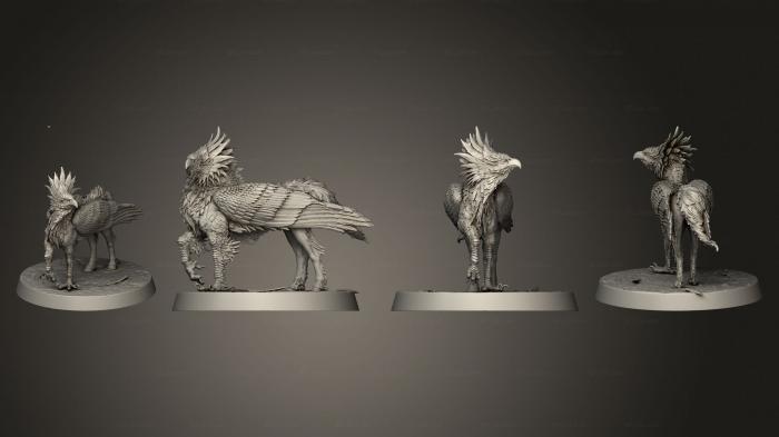 Animal figurines (Hippogryph, STKJ_2898) 3D models for cnc