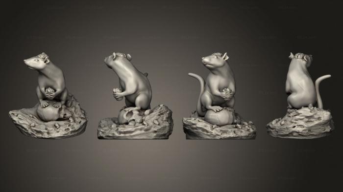 Animal figurines (Hivemind Mice Mouse, STKJ_2899) 3D models for cnc