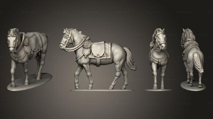 Статуэтки животных (Лошадь, STKJ_2906) 3D модель для ЧПУ станка