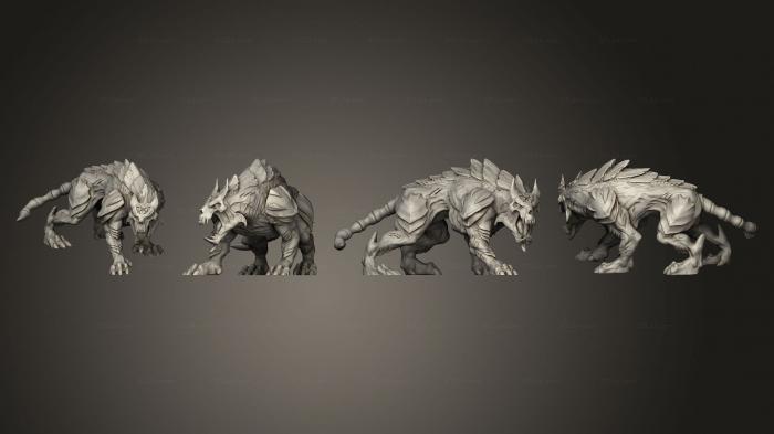 Animal figurines (Hounds 2, STKJ_2908) 3D models for cnc