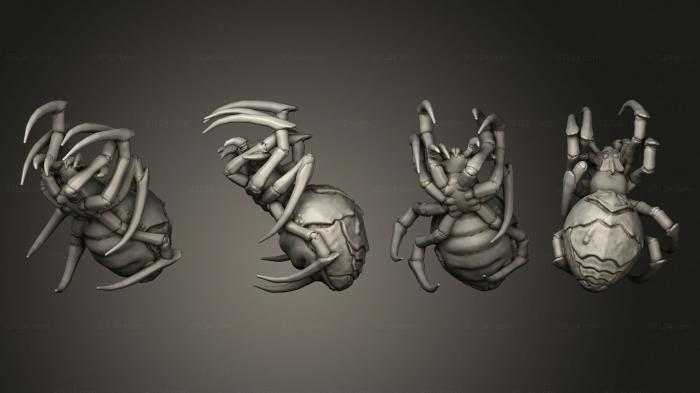 Статуэтки животных (Молодые пауки - Апокалипсисы 01, STKJ_2924) 3D модель для ЧПУ станка