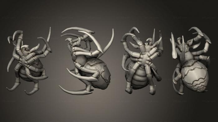Статуэтки животных (Молодые пауки - апокалипсисы v 3, STKJ_2925) 3D модель для ЧПУ станка
