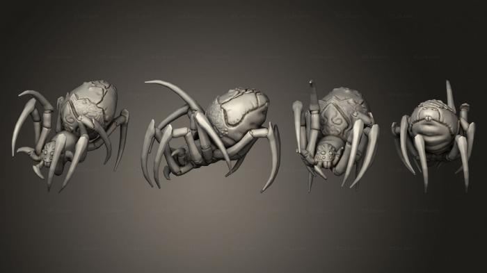 Статуэтки животных (Молодые пауки - апокалипсисы, STKJ_2926) 3D модель для ЧПУ станка
