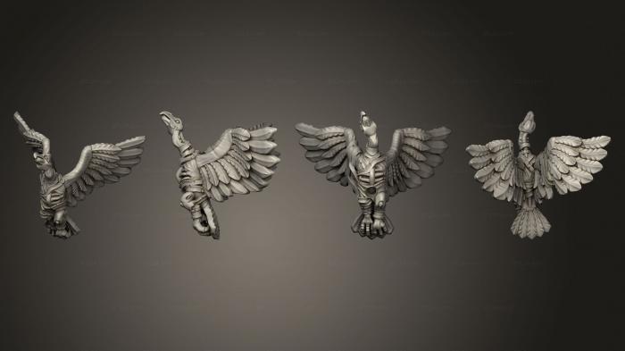 Статуэтки животных (Король песков Кэррион 07, STKJ_2934) 3D модель для ЧПУ станка