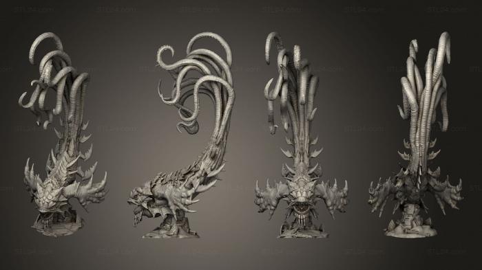 Animal figurines (Kraken Classic Underwater Gargantuan, STKJ_2942) 3D models for cnc