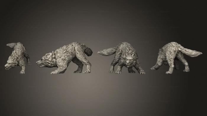 Animal figurines (Last of us Regiments Post Apoc Hound, STKJ_2954) 3D models for cnc