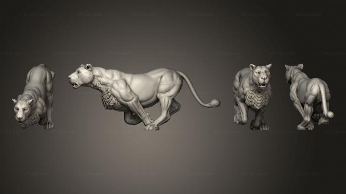 Animal figurines (Lion 05, STKJ_2960) 3D models for cnc