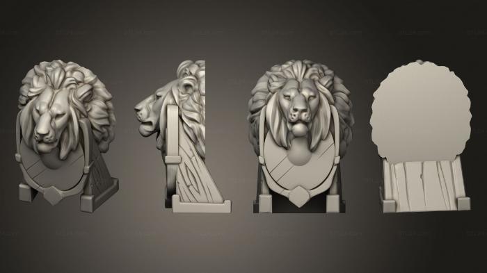 Animal figurines (Lion Stage, STKJ_2968) 3D models for cnc