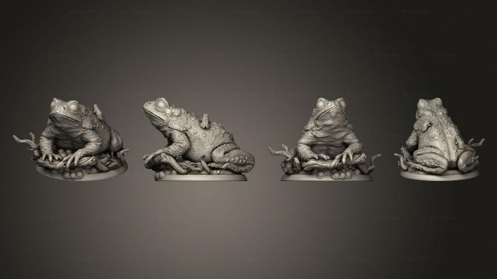 Статуэтки животных (Мать лягушатников пре 2, STKJ_2976) 3D модель для ЧПУ станка