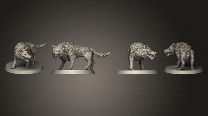 Animal figurines (Open Mouth with base, STKJ_2986) 3D models for cnc