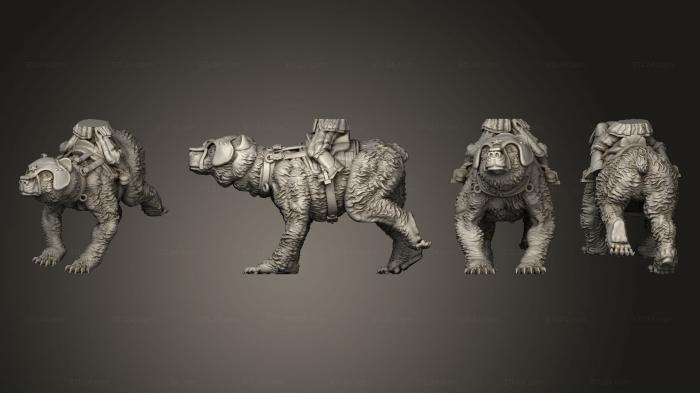 Animal figurines (Padded Coat armored 2, STKJ_3012) 3D models for cnc