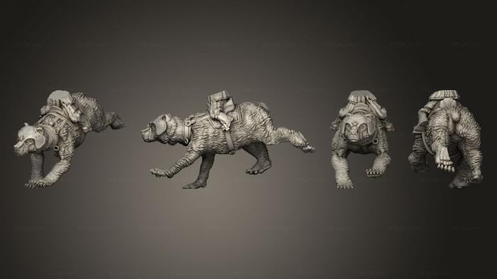 Статуэтки животных (Ватник бронированный 3, STKJ_3013) 3D модель для ЧПУ станка