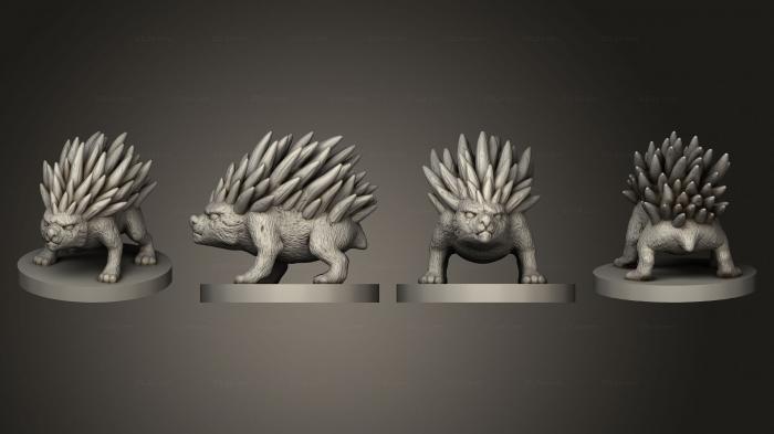 Статуэтки животных (Porcupo версия 2 001, STKJ_3031) 3D модель для ЧПУ станка