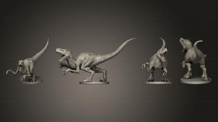 Статуэтки животных (Раптор Закончен, STKJ_3039) 3D модель для ЧПУ станка