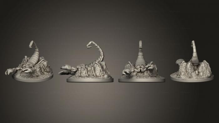Animal figurines (Scorpion Finished, STKJ_3060) 3D models for cnc