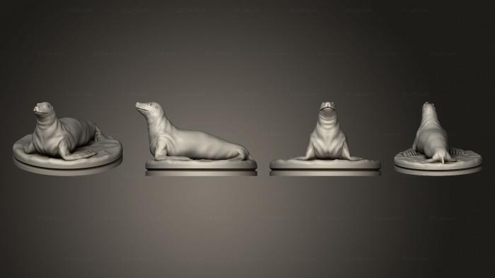 Статуэтки животных (Печать на основе 002, STKJ_3065) 3D модель для ЧПУ станка