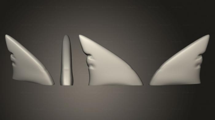 Статуэтки животных (Акулий плавник, STKJ_3071) 3D модель для ЧПУ станка