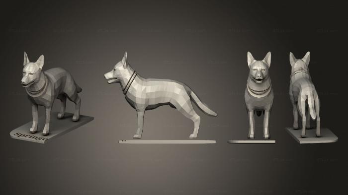 Статуэтки животных (Эффектный Джофо Киран 002, STKJ_3095) 3D модель для ЧПУ станка