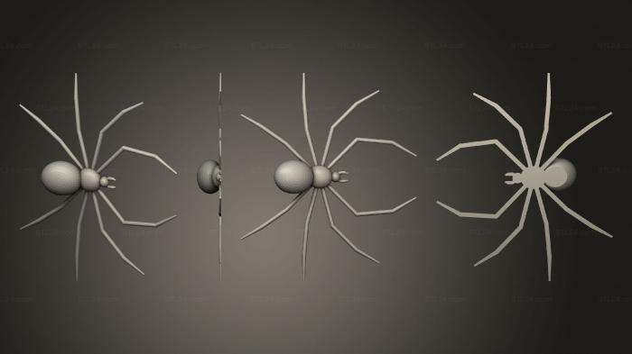 Animal figurines (spider, STKJ_3103) 3D models for cnc