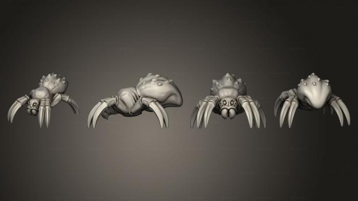 Статуэтки животных (Всадники-пауки Spider 3, STKJ_3106) 3D модель для ЧПУ станка