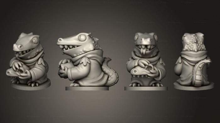 Статуэтки животных (Каменный Король, STKJ_3124) 3D модель для ЧПУ станка