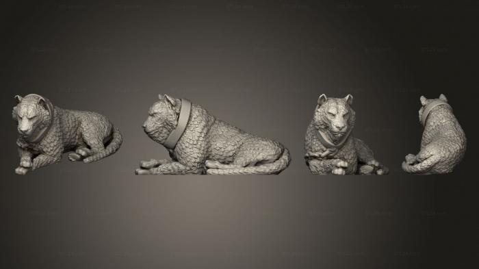 Animal figurines (Tiger A Unbased, STKJ_3136) 3D models for cnc