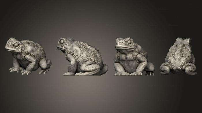 Статуэтки животных (Жабы, STKJ_3140) 3D модель для ЧПУ станка