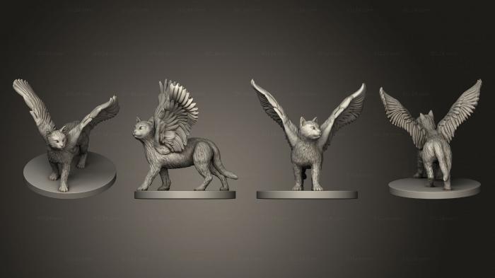 Animal figurines (Tressym Finished, STKJ_3141) 3D models for cnc