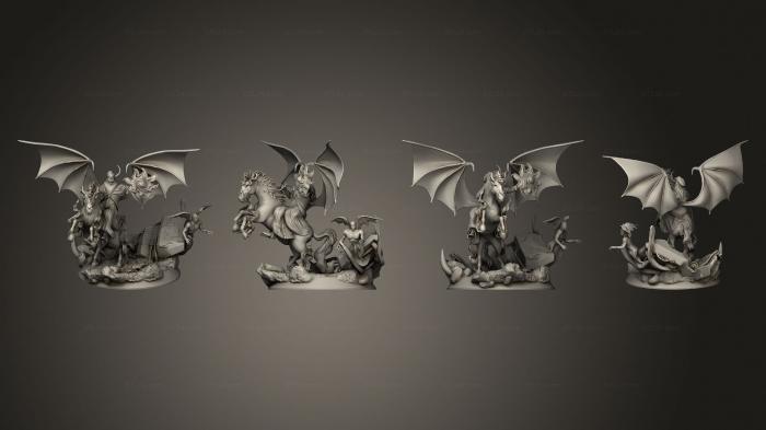 Animal figurines (VINGADOR CAVERNA DO DRAGAO, STKJ_3151) 3D models for cnc