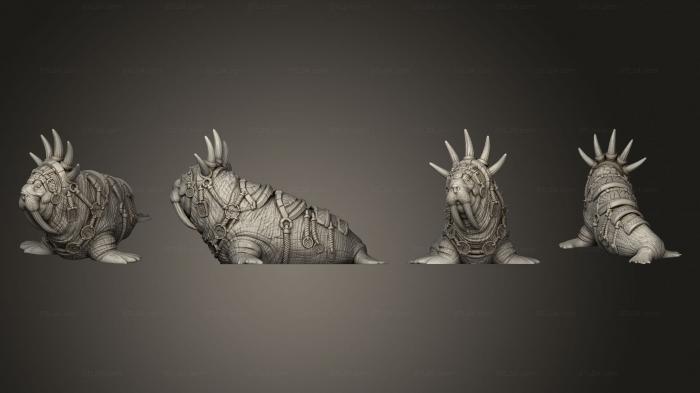 Animal figurines (Walrus God Complete, STKJ_3153) 3D models for cnc