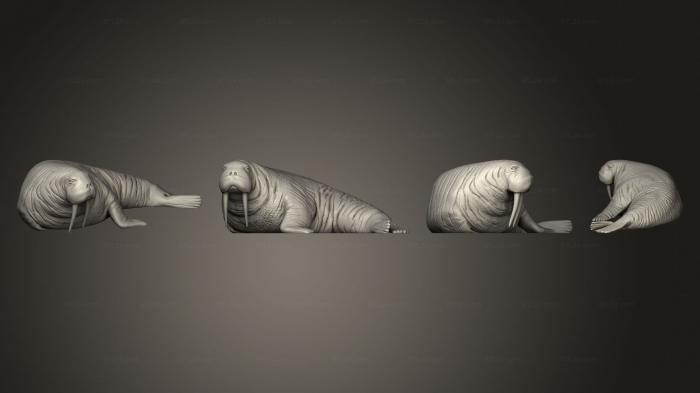 Animal figurines (Walrus Large, STKJ_3154) 3D models for cnc