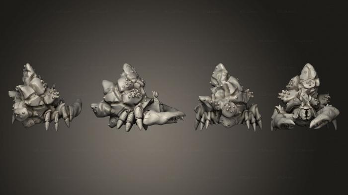 Статуэтки животных (Боевой Монолог Гигантских Крабов, STKJ_3169) 3D модель для ЧПУ станка