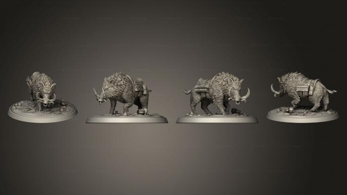 Animal figurines (Warthog 01, STKJ_3170) 3D models for cnc