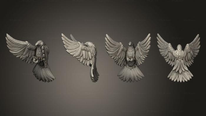 Animal figurines (Witcher Contract crow 1 001, STKJ_3188) 3D models for cnc