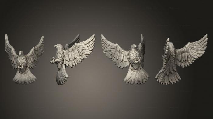 Animal figurines (Witcher Contract crow 1 002, STKJ_3189) 3D models for cnc